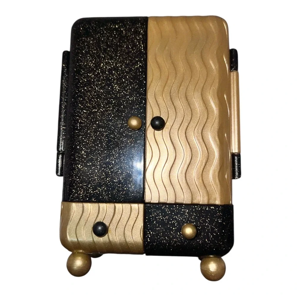 MGA Black& Gold wardrobe Organizer with hangers‎ Lol Dolls